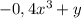 -0,4x^3+y