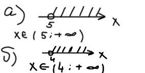 8класс. решите неравенство: а) 3x > 15 b) -4x < -16