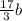 \frac{17}{3}b