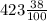 423\frac{38}{100}