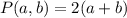 P(a,b)=2(a+b)