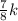 \frac{7}{8}k