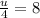 \frac{u}{4}=8