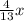 \frac{4}{13}x