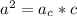 a^{2}=a_c*c 