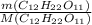 \frac{m(C_{12}H_{22}O_{11})}{M(C_{12}H_{22}O_{11})}