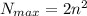 N_{max}=2n^2