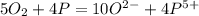 5O_2 + 4P = 10O^2^- + 4P^5^+