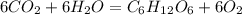 6CO_2 + 6H_2O = C_6H_1_2O_6 + 6O_2