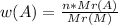 w(A)=\frac{n*Mr(A)}{Mr(M)} 