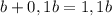 b+0,1b=1,1b