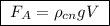 \boxed{\;F_A = \rho_{cn} gV\;}