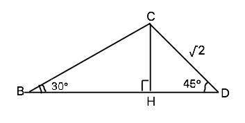 Найдите сторону вс треугольника всд, если,известно, что.сд=корень из 2, угол в=30 градусам, а угол д