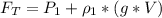 F_{T}=P_{1}+\rho_{1}*(g*V)