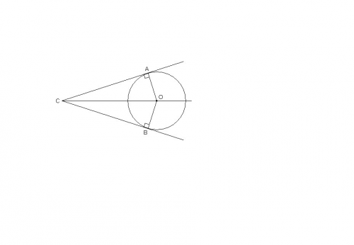 Теорема об отрезках касательных, проведенных из одной точки. сформулируйте, , не слишком длинное док