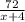 \frac{72}{x+4}