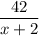 \dfrac{42}{x+2}