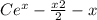 Ce^x-\frac{x2}{2}-x