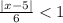 \frac{|x-5|}{6}<1