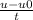 \frac{u-u0}{t}