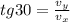 tg30=\frac{v_{y}}{v_{x}}