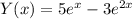 Y(x)=5e^x-3e^{2x}