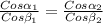 \frac{Cos\alpha_1}{Cos\beta_1}=\frac{Cos\alpha_2}{Cos\beta_2}