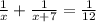 \frac{1}{x}+\frac{1}{x+7}=\frac{1}{12}