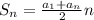 S_n=\frac{a_1+a_n}{2}n