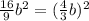 \frac{16}{9}b^2=(\frac{4}{3}b)^2