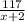  \frac{117}{x+2} 