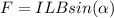 F=ILBsin(\alpha)