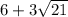 6+3\sqrt{21}