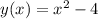 y(x)=x^2-4