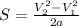 S=\frac{V_2^2-V_1^2}{2a}