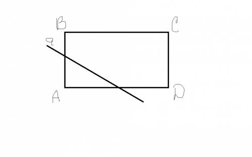 Дан четырехугольник abcd и прямая а , пересекающая стороны ab и ad. постройте образ этого четырехуго