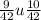 \frac{9}{42} u \frac{10}{42}