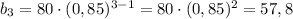 b_3=80\cdot(0,85)^{3-1}=80\cdot(0,85)^2=57,8