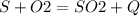 S+O2=SO2+Q