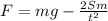 F=mg-\frac{2Sm}{t^2}