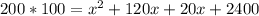 200*100=x^2+120x+20x+2400