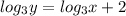 log_{3}y=log_{3}x+2