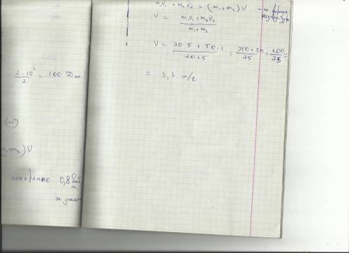 Человек, массой 70 кг, бегущий со скоростью 5 м/c, догоняет тележку массой 50 кг, движущуюся со скор