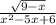 \frac{\sqrt{9-x}}{x^{2}-5x+6}