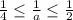 \frac{1}{4} \leq \frac{1}{a} \leq \frac{1}{2}