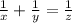 \frac{1}{x}+\frac{1}{y}=\frac{1}{z}