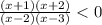 \frac{(x+1)(x+2)}{(x-2)(x-3)}<0