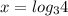 x=log_34