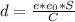 d=\frac{e*e_0*S}{C}