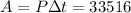 A=P \Delta t =33516